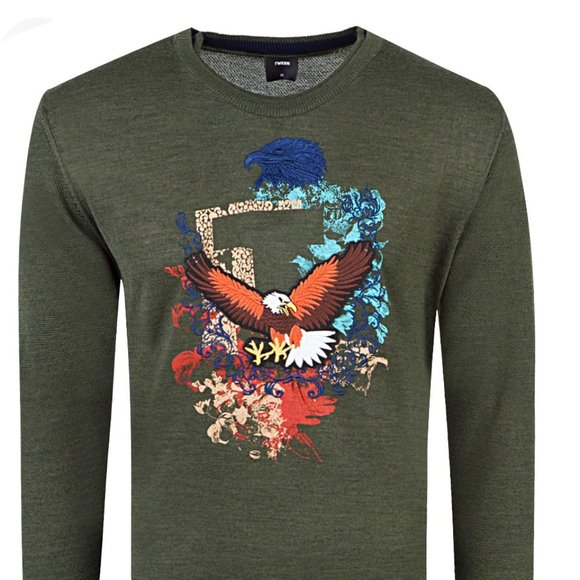 Green Casual Falcon Knitwear - Picture 1 of 3